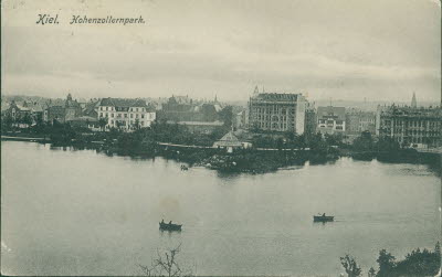 Historische Aufnahme: Goethestraße Ecke Klopstockstraße mit dem Parksanatorium, um 1905